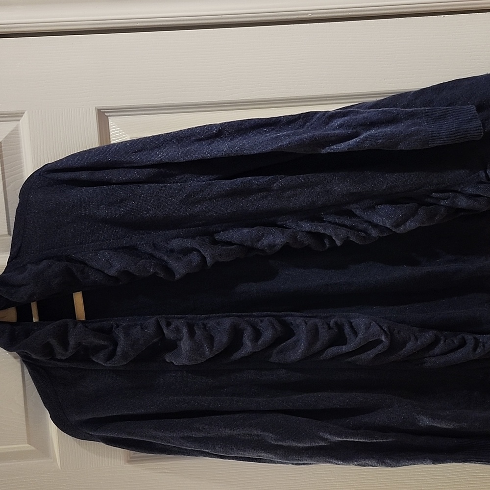 LAFAYETTE 148 New York sweater Ruffle in front, you can pull it sting size L